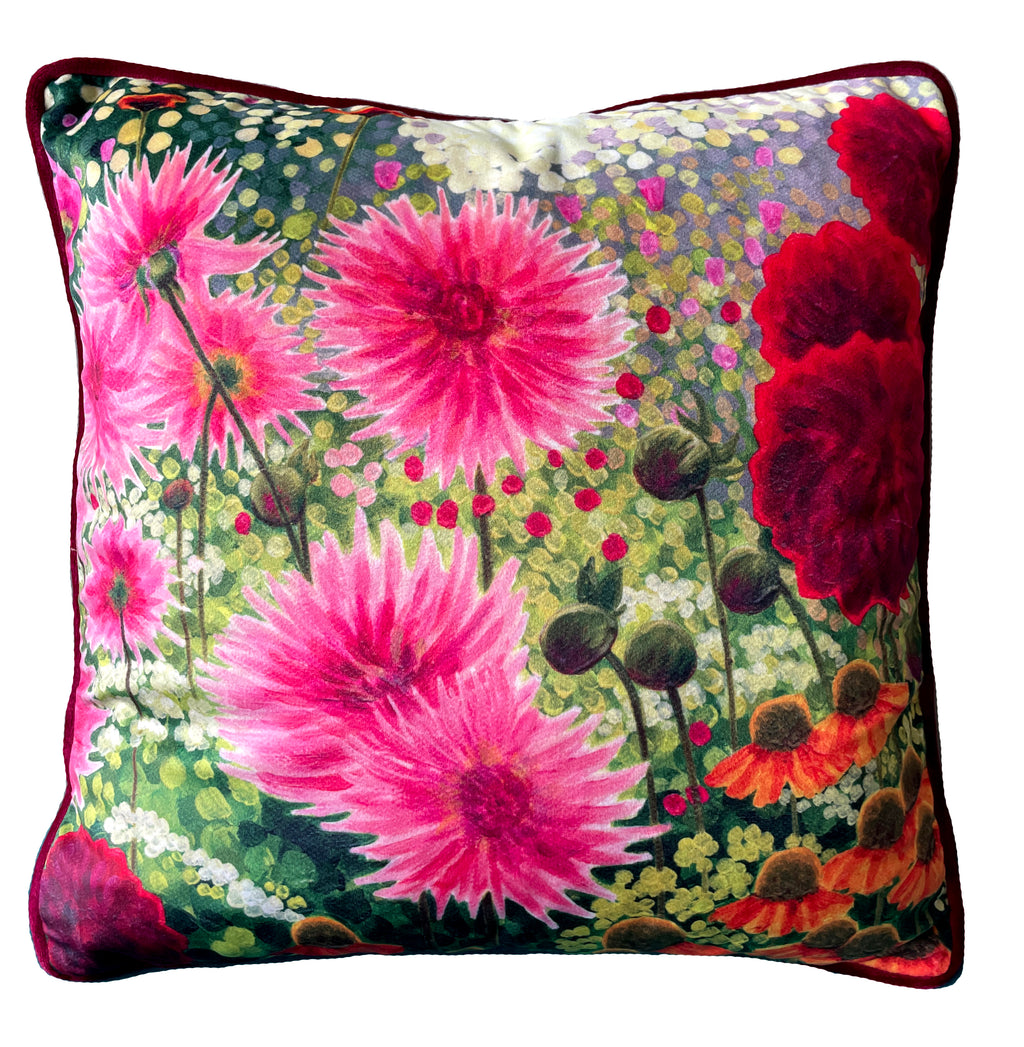 Late Summer Garden Cushion NEW-Susan Entwistle