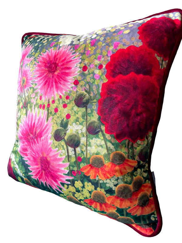 Late Summer Garden Cushion NEW-Susan Entwistle