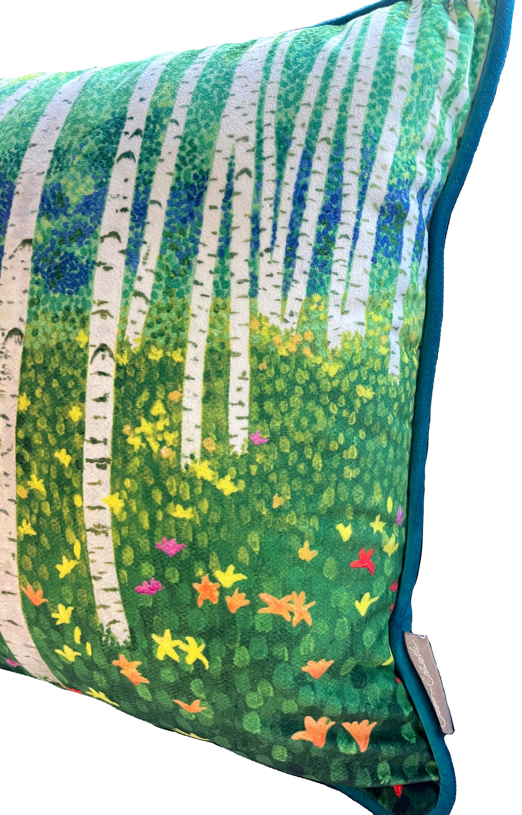 Lilies & Birch Cushion-Susan Entwistle