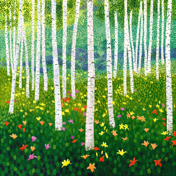 Lilies & Birch-Susan Entwistle