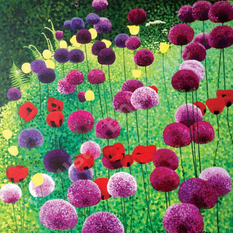 Alliums & Poppies Limited Edition Print-Susan Entwistle