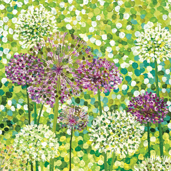 Allium Flowers Card-Susan Entwistle