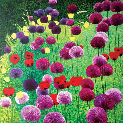 Alliums & Poppies Limited Edition Print-Susan Entwistle