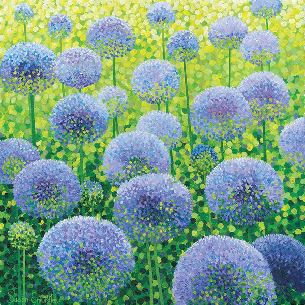 Azure Alliums Limited Edition Print-Susan Entwistle