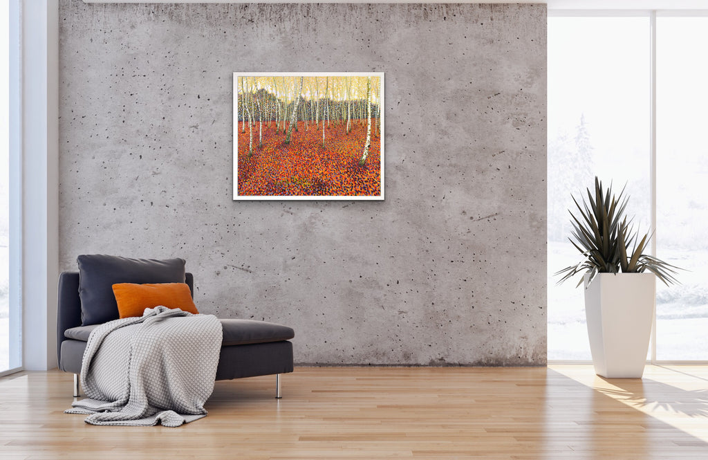 Autumn Birch Limited Edition Print-Susan Entwistle