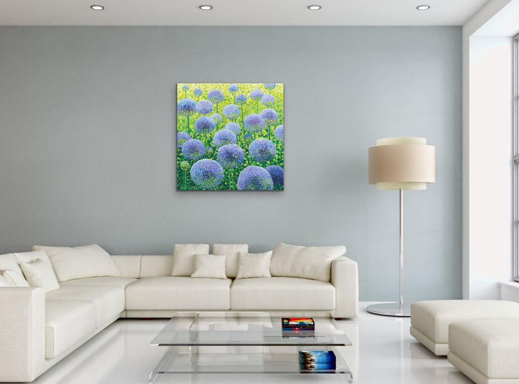 Azure Alliums Limited Edition Print-Susan Entwistle