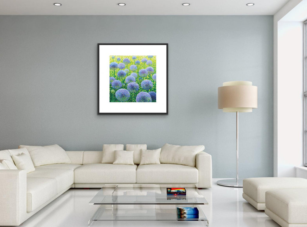 Azure Alliums Limited Edition Print-Susan Entwistle