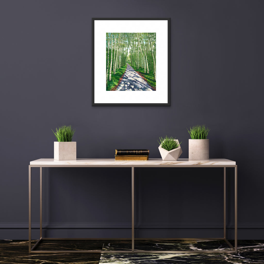 Birch Walk Limited Edition Print-Susan Entwistle