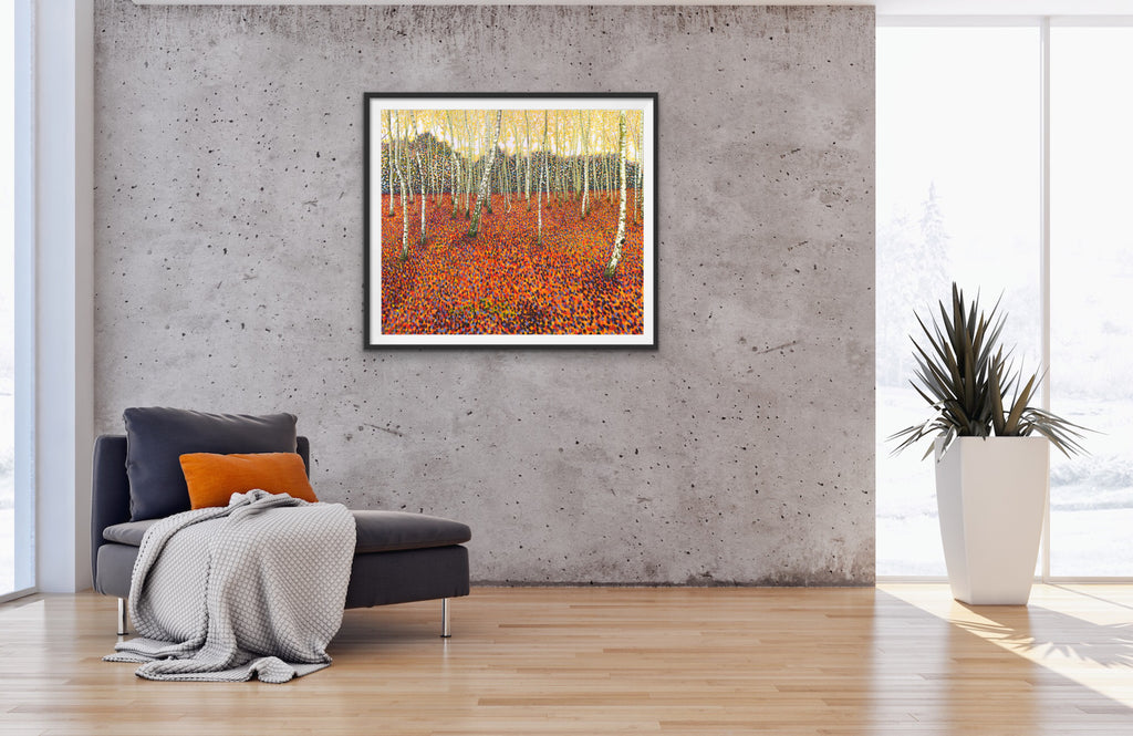 Autumn Birch Limited Edition Print-Susan Entwistle