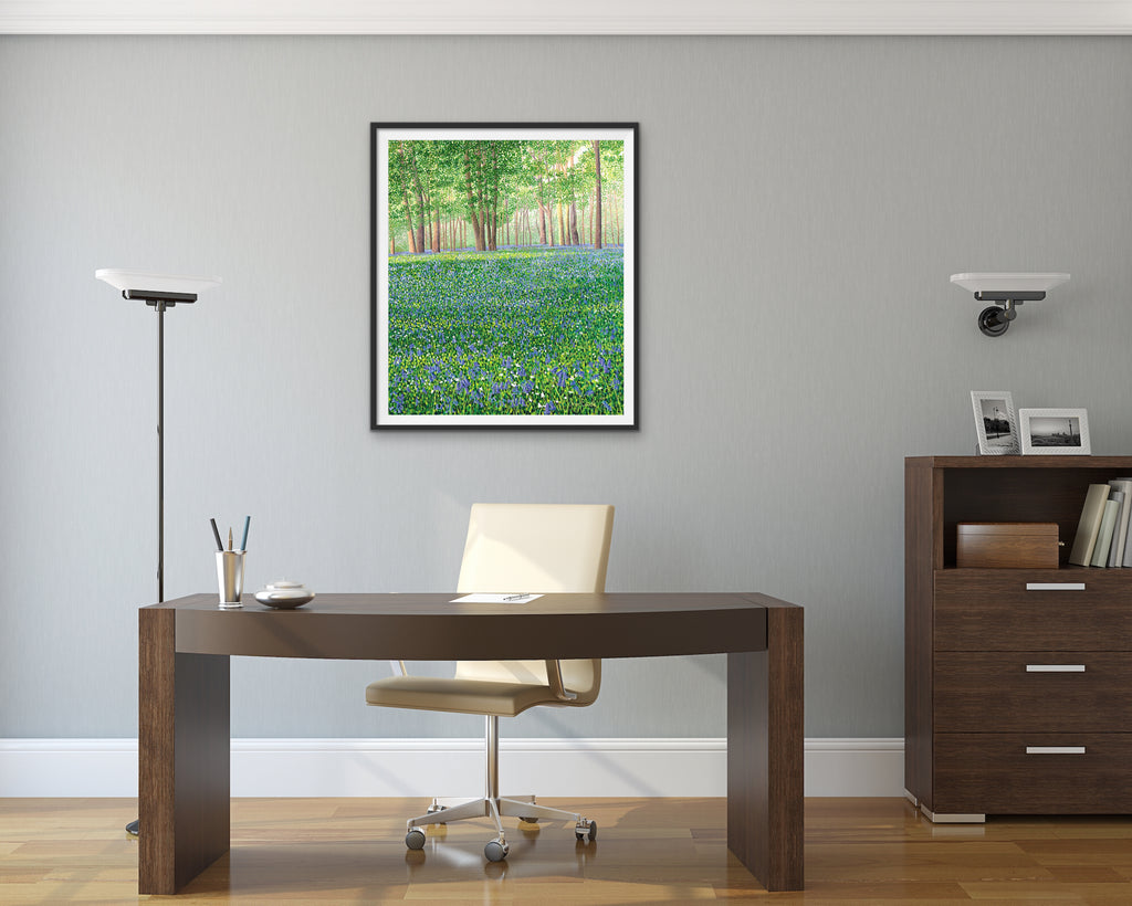 Bluebell Woods II Limited Edition Print.-Susan Entwistle