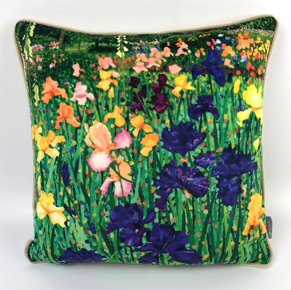 Irises Cushion-Susan Entwistle