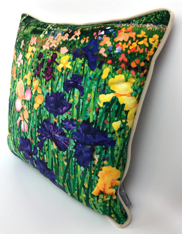 Irises Cushion-Susan Entwistle