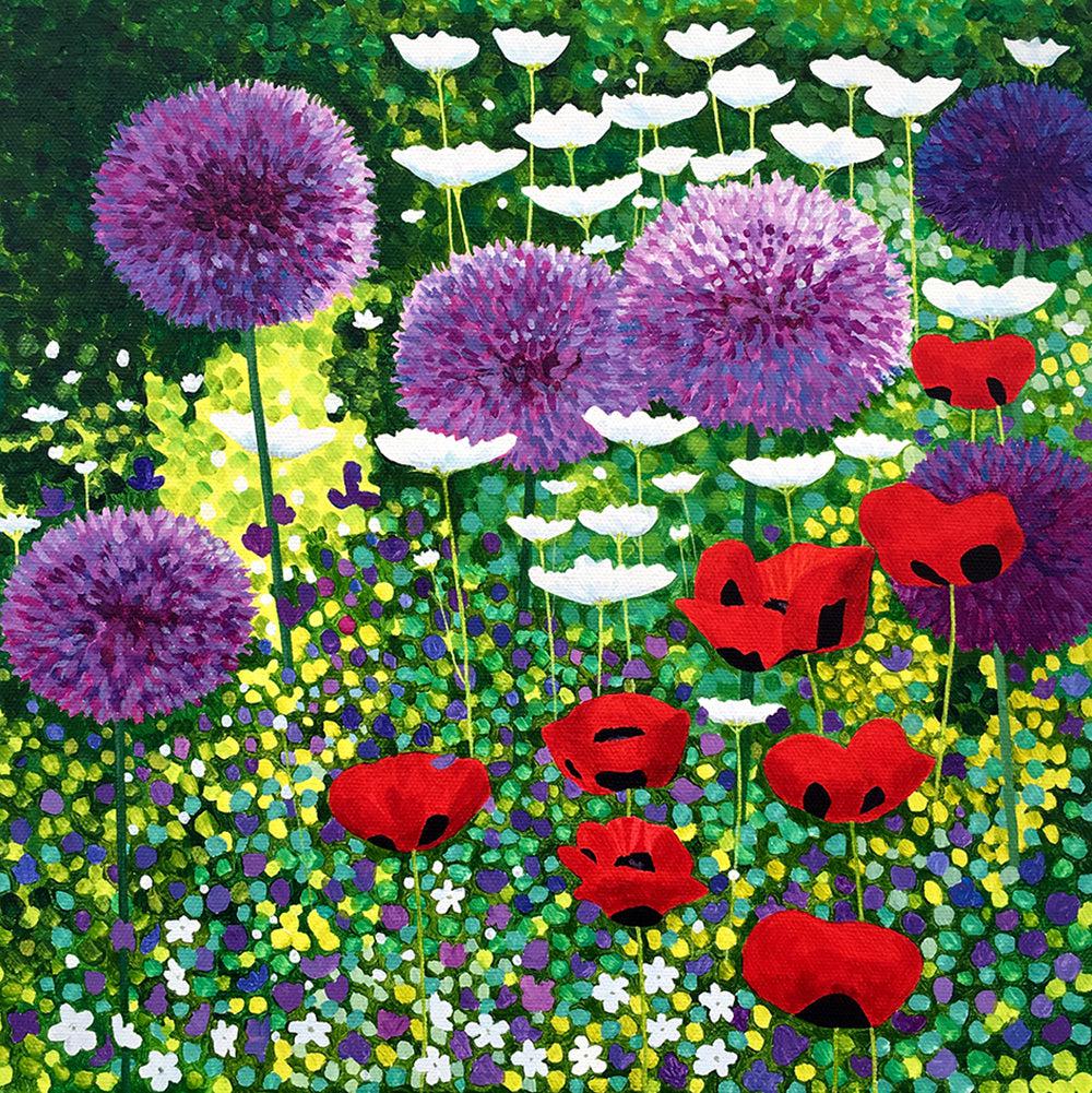 Summer Flower Garden card-Susan Entwistle