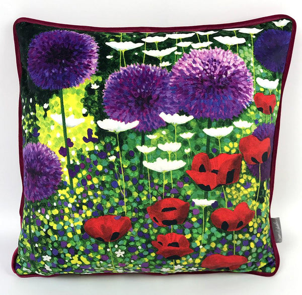 Summer Flower Garden Cushion-Susan Entwistle