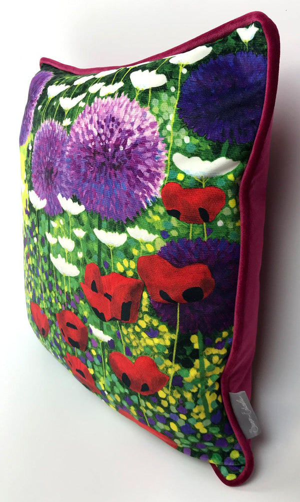 Summer Flower Garden Cushion-Susan Entwistle