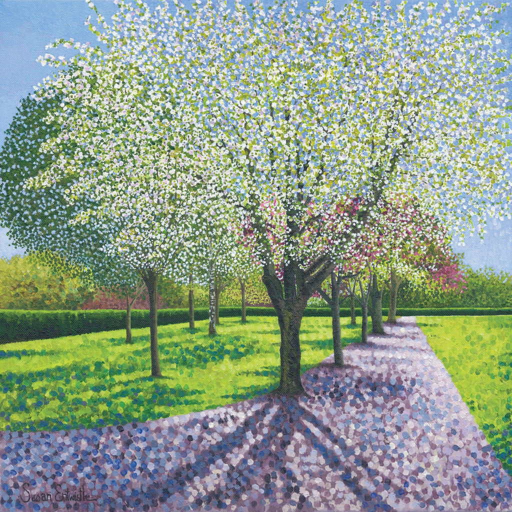 White Blossom Card-Susan Entwistle