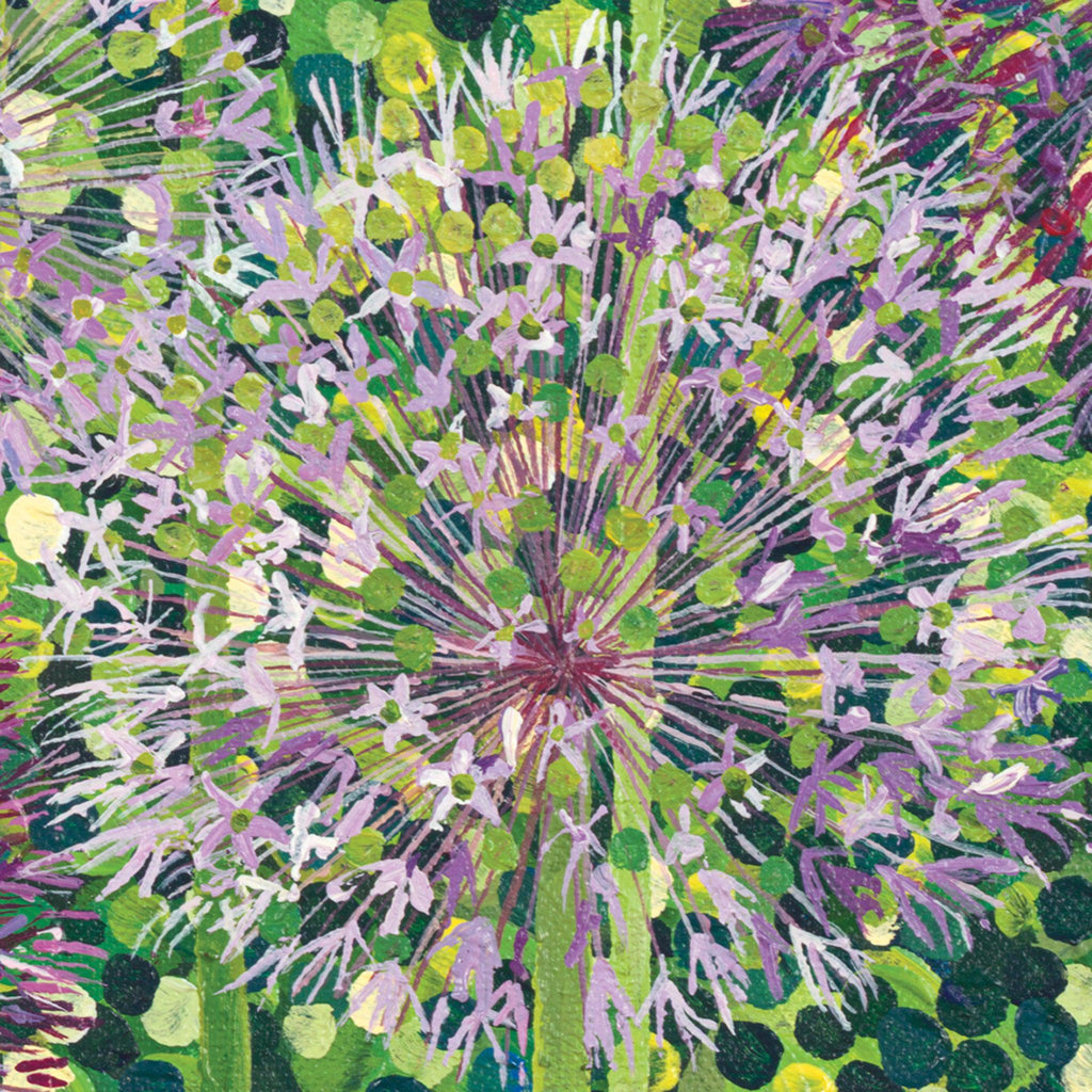 Allium Christophii Card-Susan Entwistle