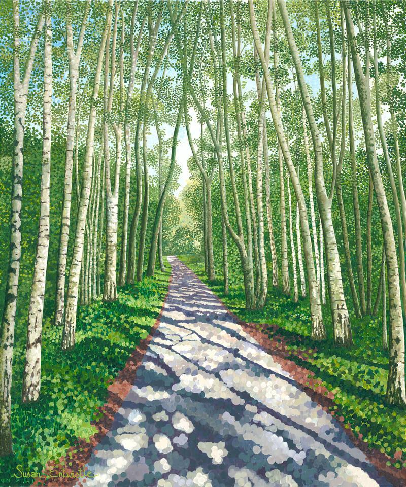 Birch Walk Limited Edition Print-Susan Entwistle