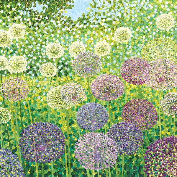 Globemaster Alliums Card-Susan Entwistle