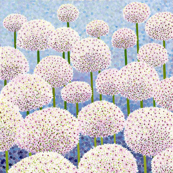 Silver Spring Alliums card-Susan Entwistle